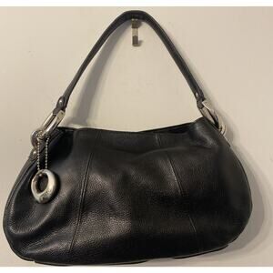 ALFANI BLACK PEBBLED SOFT LEATHER SHOULDER BAG POCKETBOOK MINT